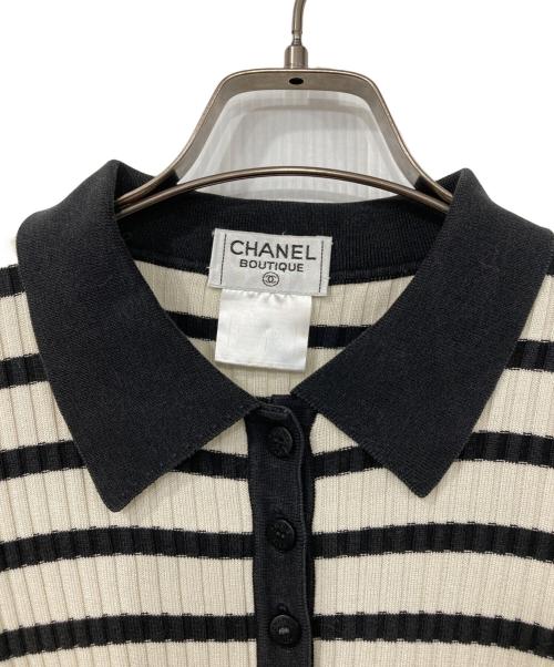 CHANEL BOUTIQUE（シャネル ブティック）CHANEL BOUTIQUE (シャネル ブティック) ニットポロシャツ ベージュ サイズ:40の古着・服飾アイテム
