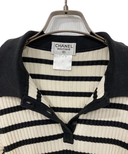 CHANEL BOUTIQUE（シャネル ブティック）CHANEL BOUTIQUE (シャネル ブティック) ニットポロシャツ ベージュ サイズ:40の古着・服飾アイテム