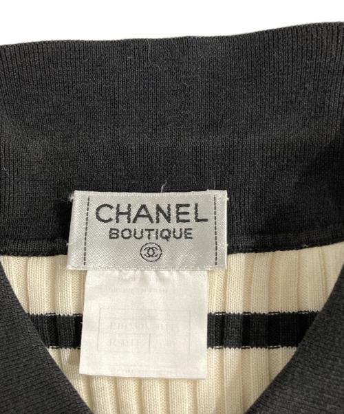 CHANEL BOUTIQUE（シャネル ブティック）CHANEL BOUTIQUE (シャネル ブティック) ニットポロシャツ ベージュ サイズ:40の古着・服飾アイテム