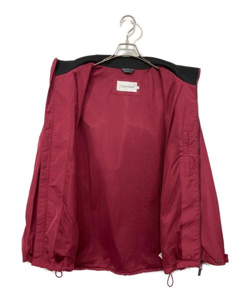 Calvin Klein（カルバンクライン）Calvin Klein (カルバンクライン) ナイロンジャケット レッド サイズ:Ｍの古着・服飾アイテム