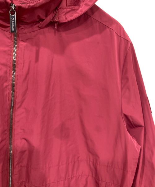 Calvin Klein（カルバンクライン）Calvin Klein (カルバンクライン) ナイロンジャケット レッド サイズ:Ｍの古着・服飾アイテム
