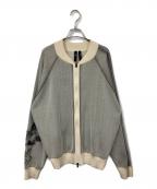 Y-3ワイスリー）の古着「Graphic Knit Cardigan」｜グレー