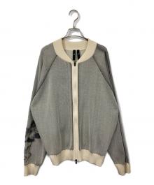 Y-3（ワイスリー）の古着「Graphic Knit Cardigan」｜グレー