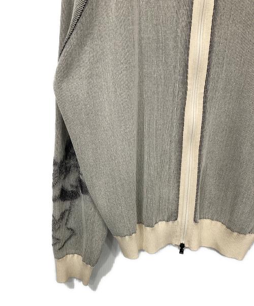 Y-3（ワイスリー）Y-3 (ワイスリー) Graphic Knit Cardigan グレー サイズ:Lの古着・服飾アイテム