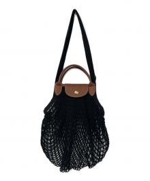 LONGCHAMP（ロンシャン）の古着「ル プリアージュフィレXSクロスボディバッグ」｜ブラック