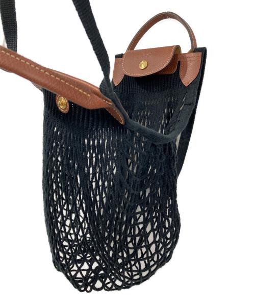 LONGCHAMP（ロンシャン）LONGCHAMP (ロンシャン) ル プリアージュフィレXSクロスボディバッグ ブラックの古着・服飾アイテム