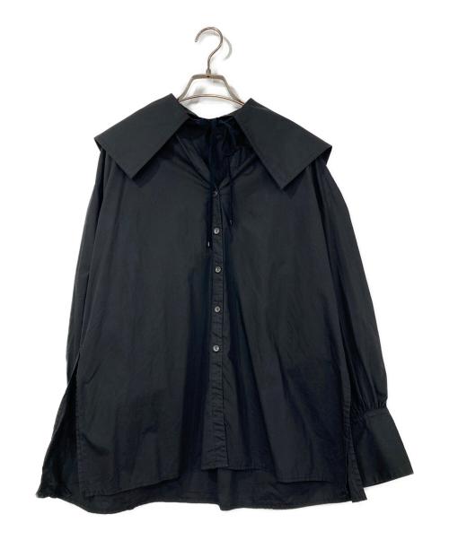 Adam et Rope（アダム エ ロペ）Adam et Rope (アダム エ ロペ) セーラーカラーシャツ ブラック サイズ:FREEの古着・服飾アイテム