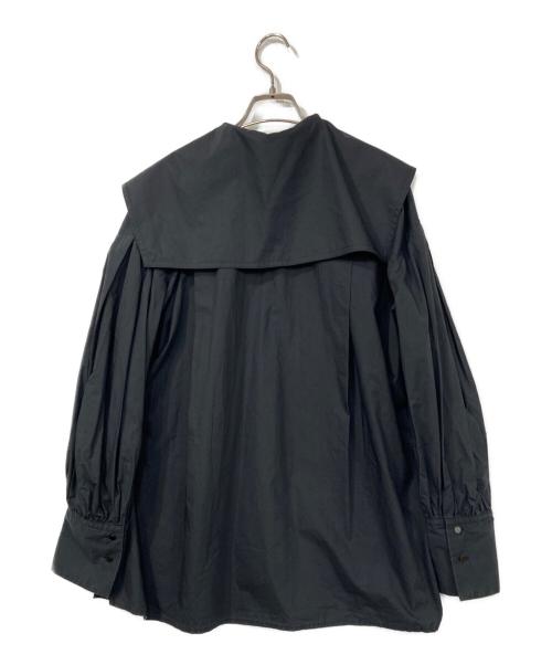 Adam et Rope（アダム エ ロペ）Adam et Rope (アダム エ ロペ) セーラーカラーシャツ ブラック サイズ:FREEの古着・服飾アイテム