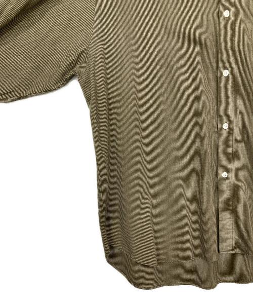 STEVEN ALAN（スティーブンアラン）STEVEN ALAN (スティーブンアラン) ストライプシャツ グリーン サイズ:Lの古着・服飾アイテム