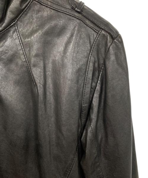 KATHARINE HAMNETT（キャサリンハムネット）KATHARINE HAMNETT (キャサリンハムネット) シングルライダースジャケット ブラック サイズ:Mの古着・服飾アイテム