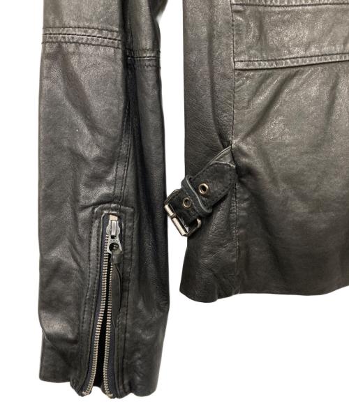 KATHARINE HAMNETT（キャサリンハムネット）KATHARINE HAMNETT (キャサリンハムネット) シングルライダースジャケット ブラック サイズ:Mの古着・服飾アイテム