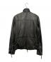 KATHARINE HAMNETT (キャサリンハムネット) シングルライダースジャケット ブラック サイズ:M：10000円