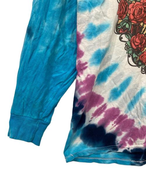 LIQUID BLUE（リキッドブルー）LIQUID BLUE (リキッドブルー) スカルタイダイプリント長袖Tシャツ ブルー サイズ:XLの古着・服飾アイテム