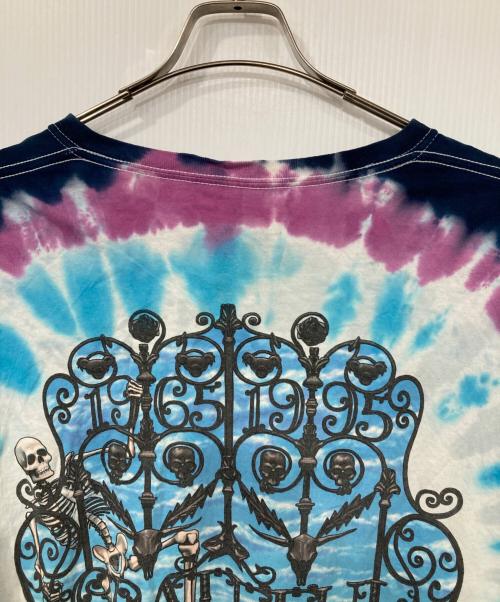 LIQUID BLUE（リキッドブルー）LIQUID BLUE (リキッドブルー) スカルタイダイプリント長袖Tシャツ ブルー サイズ:XLの古着・服飾アイテム