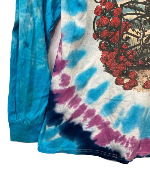 LIQUID BLUE（リキッドブルー）LIQUID BLUE (リキッドブルー) スカルタイダイプリント長袖Tシャツ ブルー サイズ:XLの古着・服飾アイテム