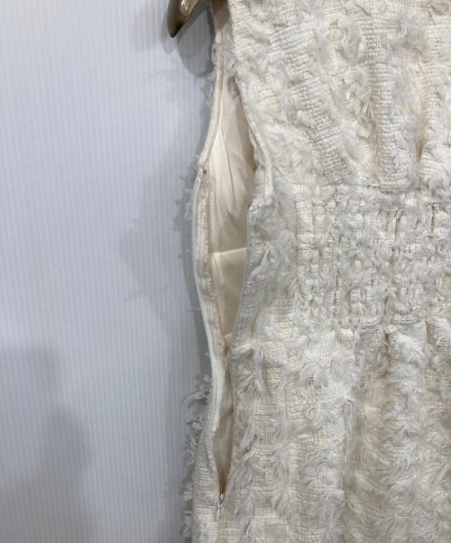 darich（ダーリッチ）Darich (ダーリッチ) ツイードフリンジミニワンピース アイボリー サイズ:Freeの古着・服飾アイテム