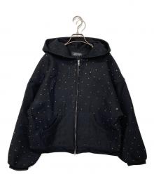ANDWANG（アンドワン）の古着「kirakira jewel zip up」｜ブラック