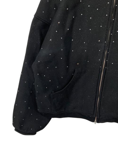 ANDWANG（アンドワン）ANDWANG (アンドワン) kirakira jewel zip up ブラック サイズ:Sの古着・服飾アイテム
