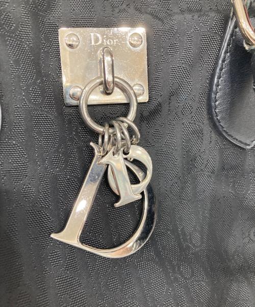 Christian Dior（クリスチャン ディオール）Christian Dior (クリスチャン ディオール) ナイロンキャンバスハンドバッグ ブラックの古着・服飾アイテム