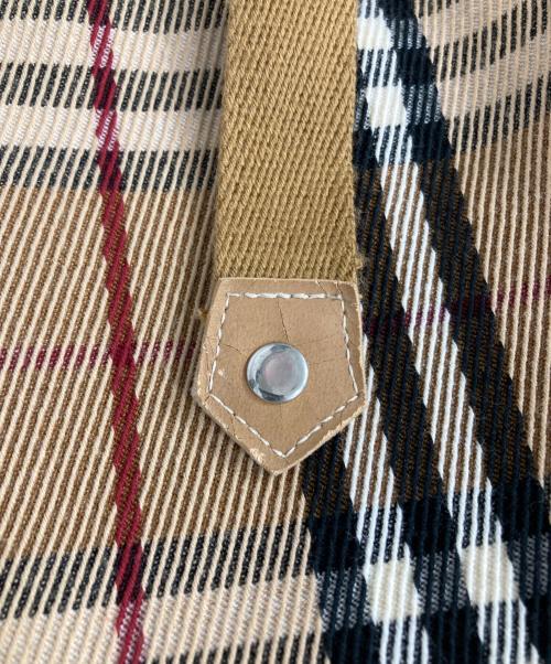 BURBERRY BLUE LABEL（バーバリー ブルー レーベル）BURBERRY BLUE LABEL (バーバリー ブルー レーベル) ノバチェックミニフレアスカート ベージュ サイズ:36の古着・服飾アイテム