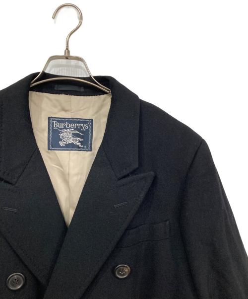 Burberry's（バーバリーズ）Burberry's (バーバリーズ) ウールカシミヤ混チェスターコート ブラック サイズ:表記無しの古着・服飾アイテム