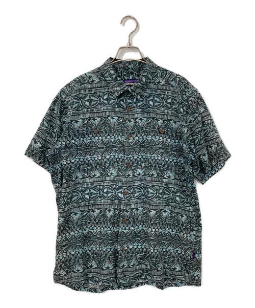 Patagonia（パタゴニア）Patagonia (パタゴニア) バックステップシャツ ブルー×ブラック サイズ:Mの古着・服飾アイテム