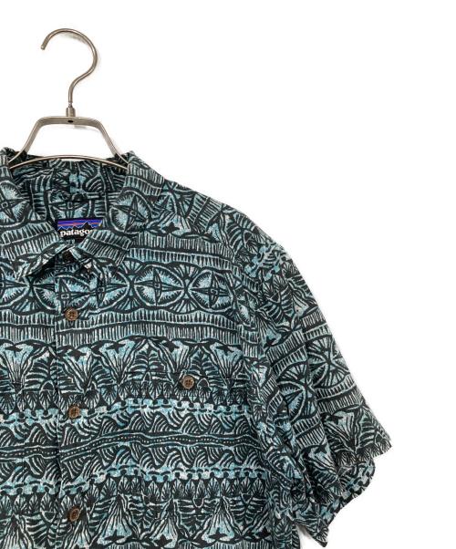 Patagonia（パタゴニア）Patagonia (パタゴニア) バックステップシャツ ブルー×ブラック サイズ:Mの古着・服飾アイテム