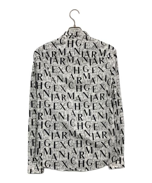 ARMANI EXCHANGE（アルマーニ エクスチェンジ）ARMANI EXCHANGE (アルマーニ エクスチェンジ) 総柄シャツ ホワイト サイズ:XSの古着・服飾アイテム