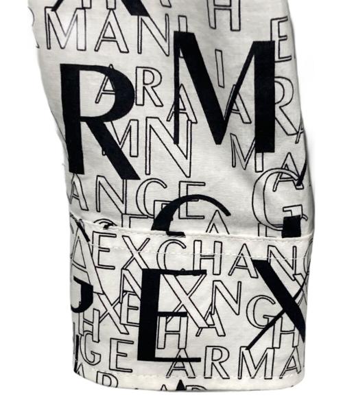 ARMANI EXCHANGE（アルマーニ エクスチェンジ）ARMANI EXCHANGE (アルマーニ エクスチェンジ) 総柄シャツ ホワイト サイズ:XSの古着・服飾アイテム