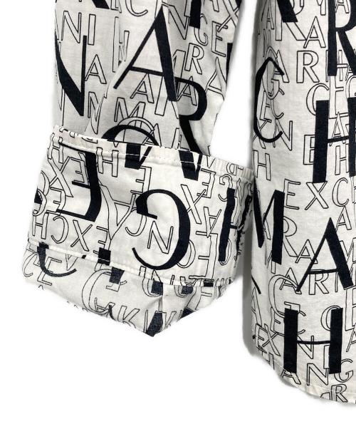 ARMANI EXCHANGE（アルマーニ エクスチェンジ）ARMANI EXCHANGE (アルマーニ エクスチェンジ) 総柄シャツ ホワイト サイズ:XSの古着・服飾アイテム