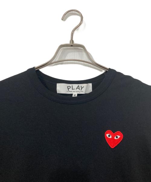 PLAY COMME des GARCONS（プレイコムデギャルソン）PLAY COMME des GARCONS (プレイコムデギャルソン) ハートワッペンロングスリーブカットソー ブラック サイズ:Mの古着・服飾アイテム