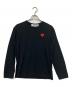 PLAY COMME des GARCONS（プレイコムデギャルソン）の古着「ハートワッペンロングスリーブカットソー」｜ブラック