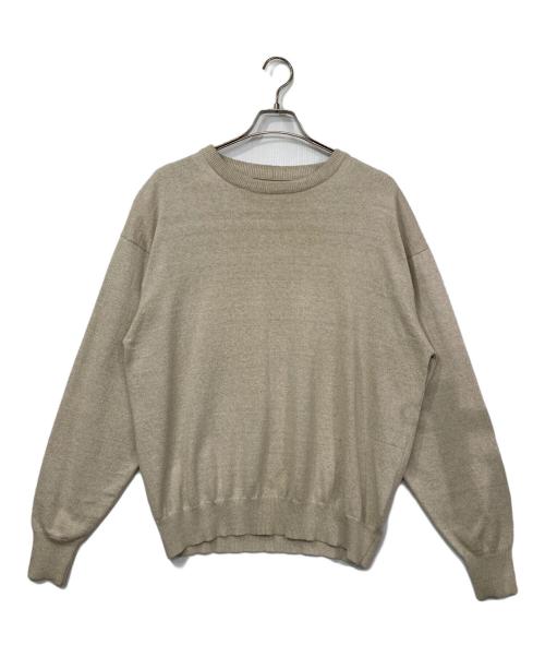 crepuscule（クレプスキュール）crepuscule (クレプスキュール) シルクリネンニット ベージュ サイズ:1の古着・服飾アイテム