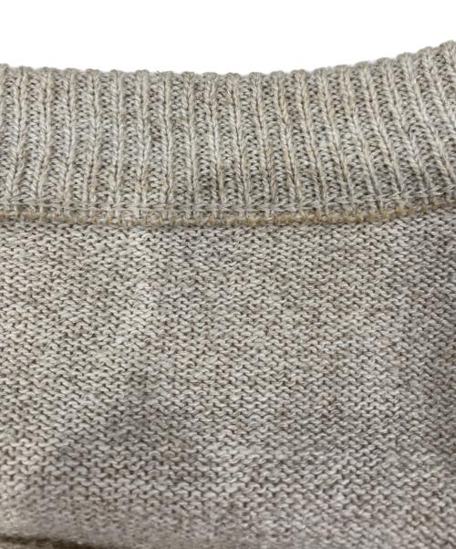 crepuscule（クレプスキュール）crepuscule (クレプスキュール) シルクリネンニット ベージュ サイズ:1の古着・服飾アイテム