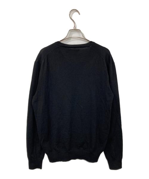 POLO RALPH LAUREN（ポロ・ラルフローレン）POLO RALPH LAUREN (ポロ・ラルフローレン) メリノウーノVネックニット ブラック サイズ:Mの古着・服飾アイテム