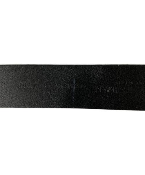 EMPORIO ARMANI（エンポリオ アルマーニ）EMPORIO ARMANI (エンポリオ アルマーニ) バックルレザーベルト ブラック サイズ:52の古着・服飾アイテム