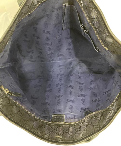 GUCCI（グッチ）GUCCI (グッチ) GGインプリメトートバッグ ネイビーの古着・服飾アイテム