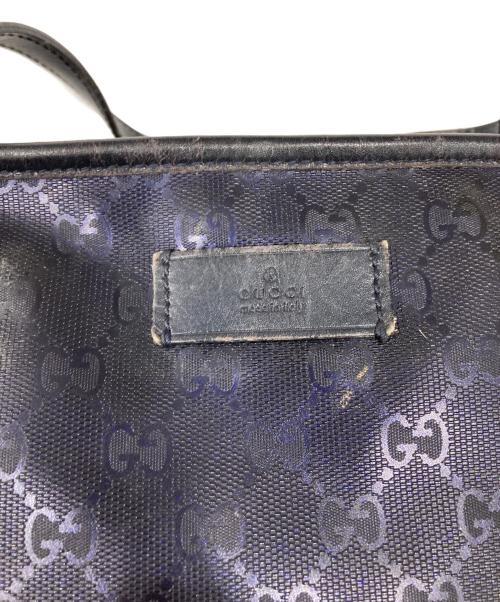 GUCCI（グッチ）GUCCI (グッチ) GGインプリメトートバッグ ネイビーの古着・服飾アイテム