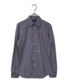 POLO RALPH LAUREN（ポロ・ラルフローレン）の古着「ストライプドレスシャツ」｜ネイビー