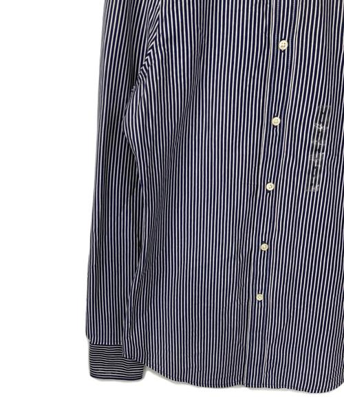 POLO RALPH LAUREN（ポロ・ラルフローレン）POLO RALPH LAUREN (ポロ・ラルフローレン) ストライプドレスシャツ ネイビー サイズ:Mの古着・服飾アイテム