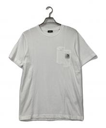 DIESEL（ディーゼル）の古着「切替Tシャツ」｜ホワイト