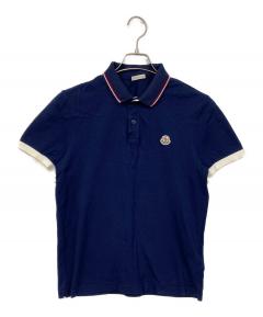 ひ*ろ様 【最終値下】Moncler 青 ポロシャツ 中古・古着通販】MONCLER (モンクレール) ポロシャツ ブルー サイズ:M