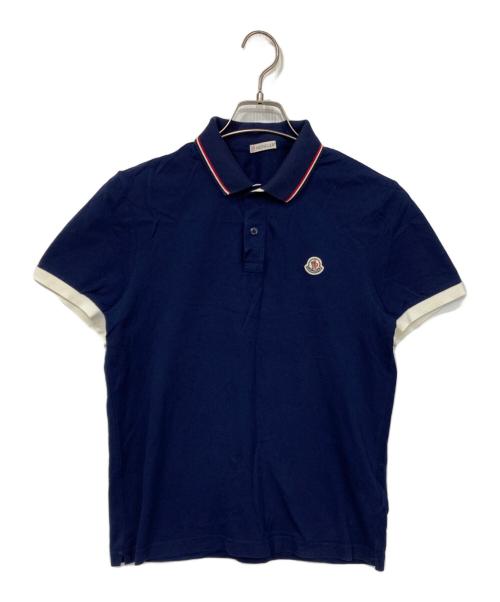 MONCLER（モンクレール）MONCLER (モンクレール) ポロシャツ ネイビー サイズ:Sの古着・服飾アイテム