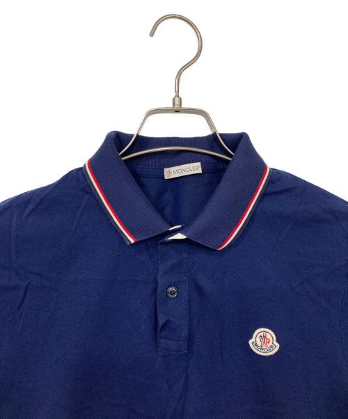 MONCLER（モンクレール）MONCLER (モンクレール) ポロシャツ ネイビー サイズ:Sの古着・服飾アイテム
