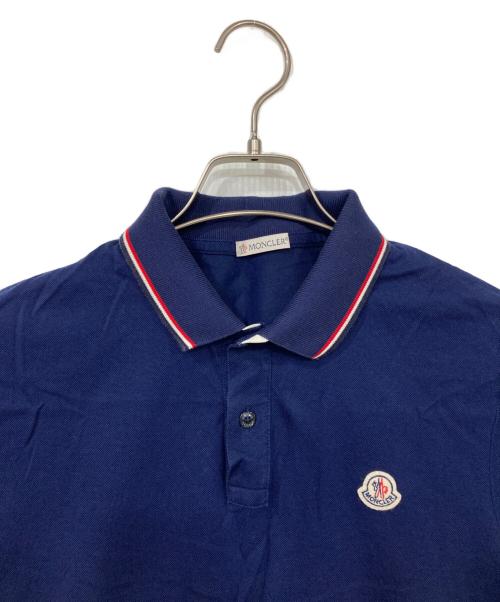 MONCLER（モンクレール）MONCLER (モンクレール) ポロシャツ ネイビー サイズ:Sの古着・服飾アイテム