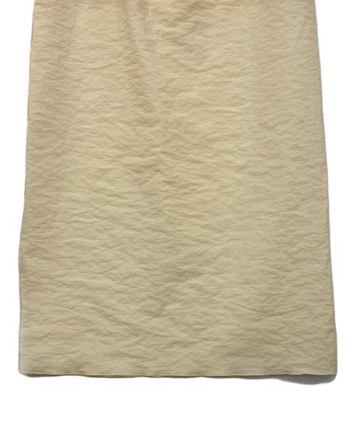 yo BIOTOP（ヨー ビオトープ）yo BIOTOP (ヨー ビオトープ) Sheer Tight Skirt イエローの古着・服飾アイテム