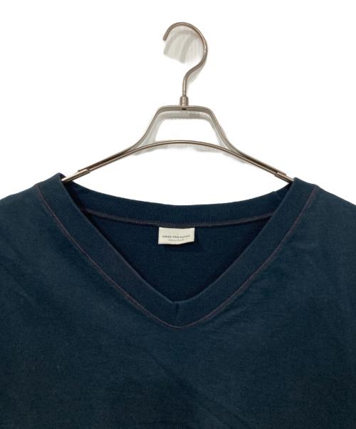 DRIES VAN NOTEN（ドリスヴァンノッテン）DRIES VAN NOTEN (ドリスヴァンノッテン) オーバーサイズVネックカットソー ネイビー サイズ:XSの古着・服飾アイテム