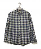 ）の古着「チェックシャツ」｜ブルー×アイボリー