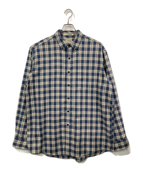 L.L.Bean（エルエルビーン）L.L.Bean (エルエルビーン) チェックシャツ ブルー×アイボリー サイズ:Lの古着・服飾アイテム