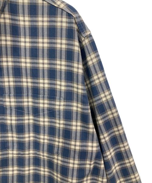 L.L.Bean（エルエルビーン）L.L.Bean (エルエルビーン) チェックシャツ ブルー×アイボリー サイズ:Lの古着・服飾アイテム